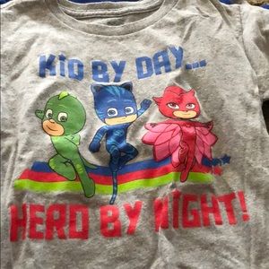 Lot of 4 PJ Masks shirts all 4t